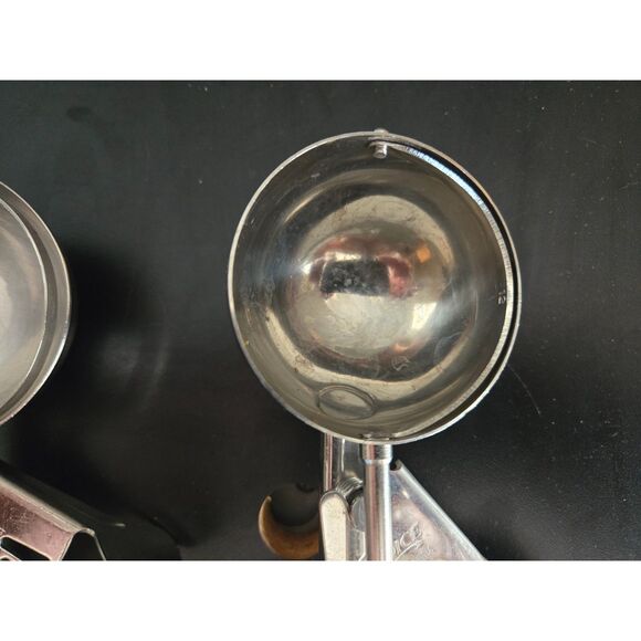 Thunder Group & Choice #12 18-8 Disher Serving Scoop Ice Cream Scoop Lot of 3 - Picture 3 of 10